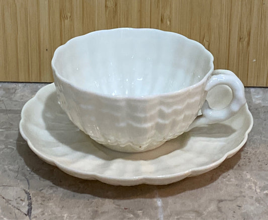 Belleek Cup and Saucer