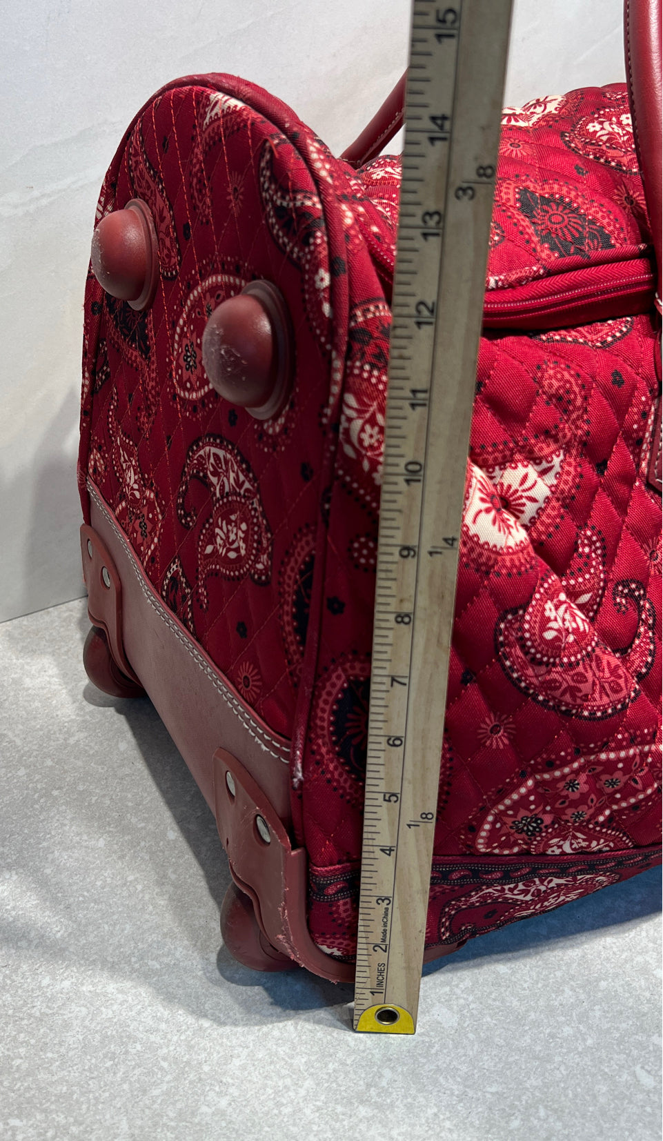 Vera Bradley Rolling Duffel Bag - as is