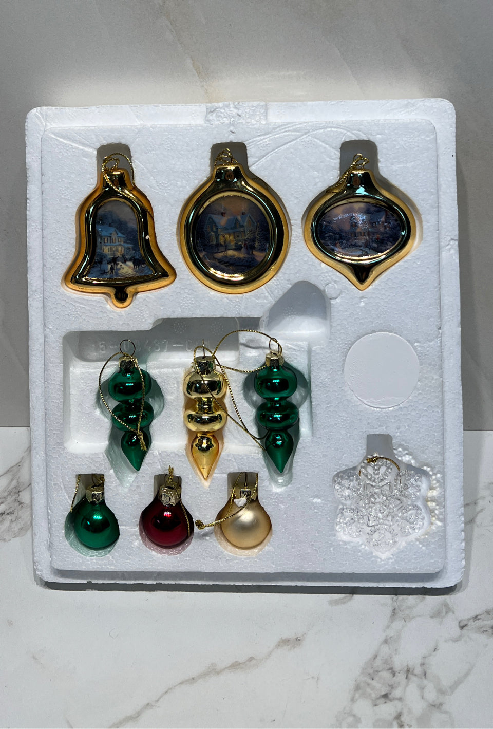 Thomas Kinkade Set Of Ornaments