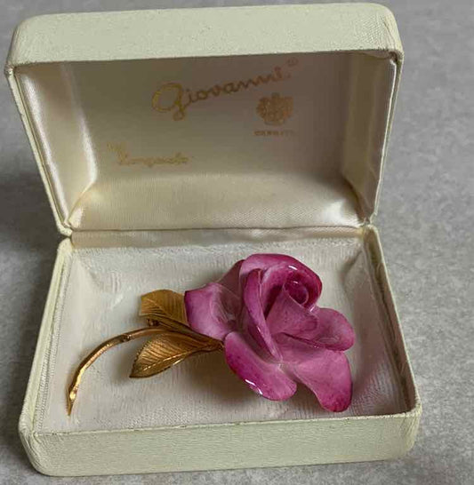 Giovanni Pink Rose Pin