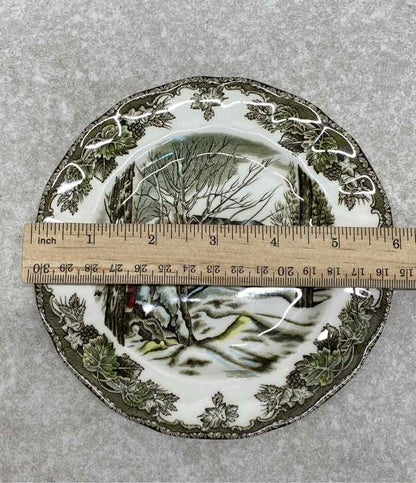Pair of Friendly Village Plates