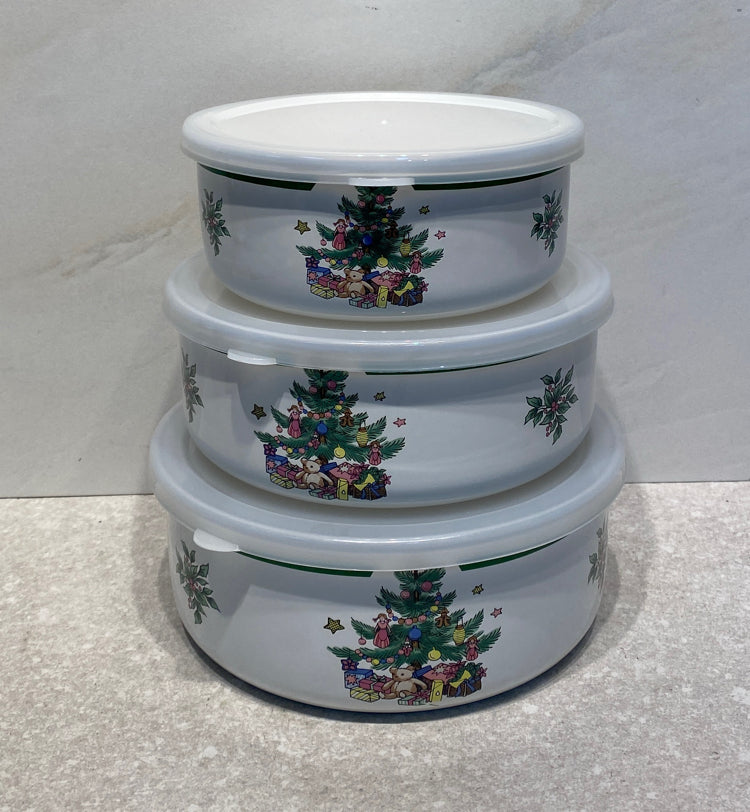 Set of 3 Nikko Covered Bowls