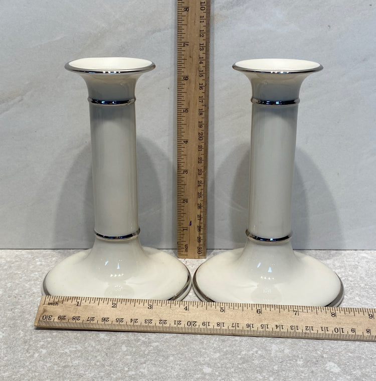 Pair of Lenox Candleholders