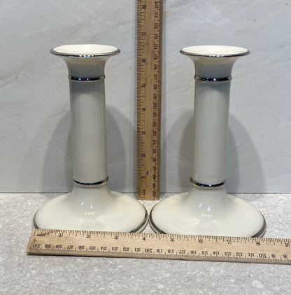 Pair of Lenox Candleholders
