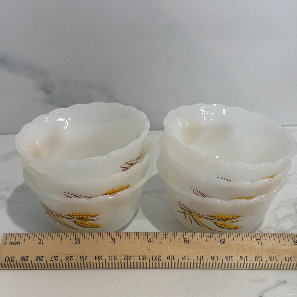 Set of 6 Vintage Fire King Bowls