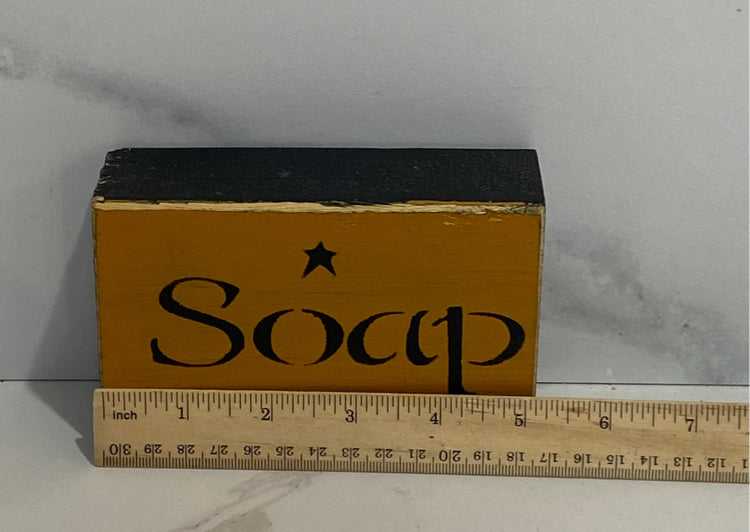 Soap Sign