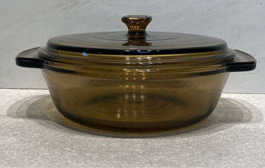 Covered Anchor Hocking Bowl