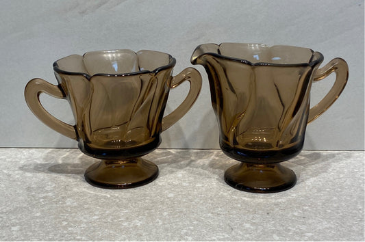 Fostoria Sugar and CReamer