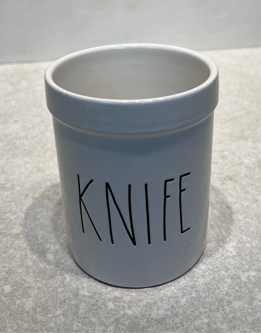 Rae Dunn Knife Jar