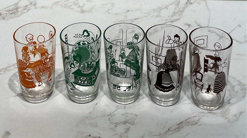 Set of 5 Swanky Swig Glasses