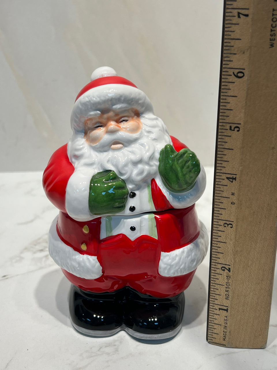 Covered Santa Jar