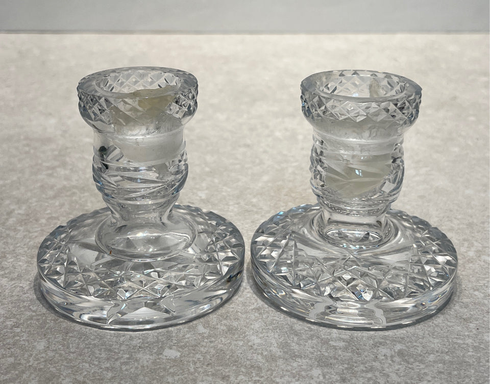 Set of 2 Waterford Candle Holders