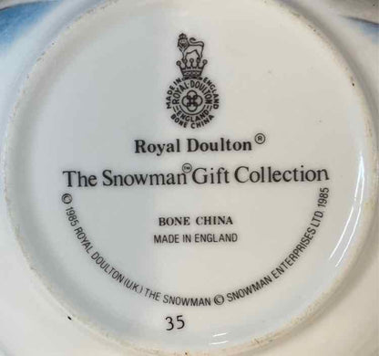 Royal Doulton Snowman Bowl and Plate