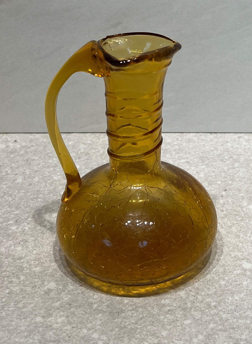 Crackle Glass Pitcher