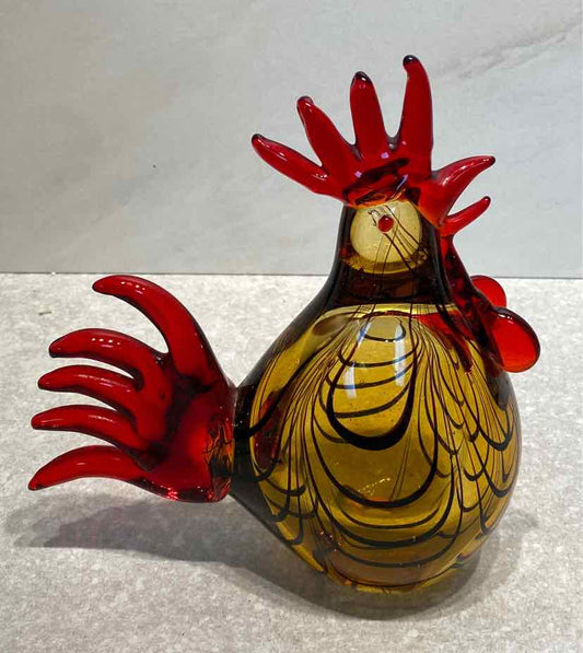 Murano Style Rooster