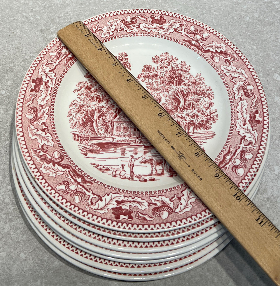 Set of 7 Memory Lane Plates