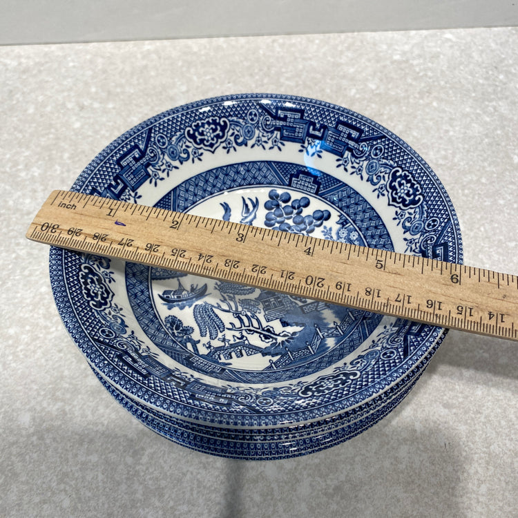 Set of 6 Blue Willow Bowls