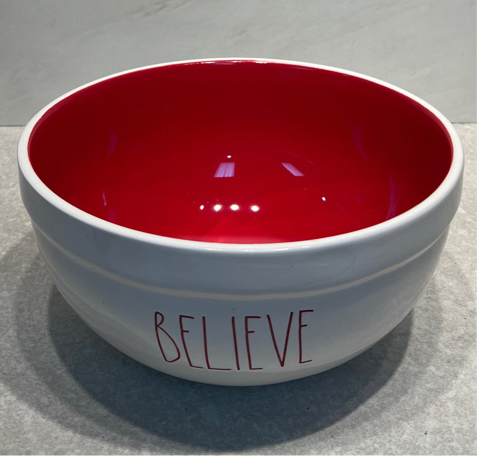 Rae Dunn Believe Bowl