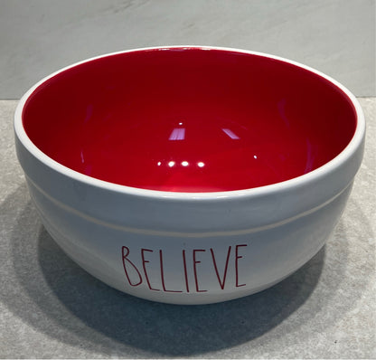 Rae Dunn Believe Bowl
