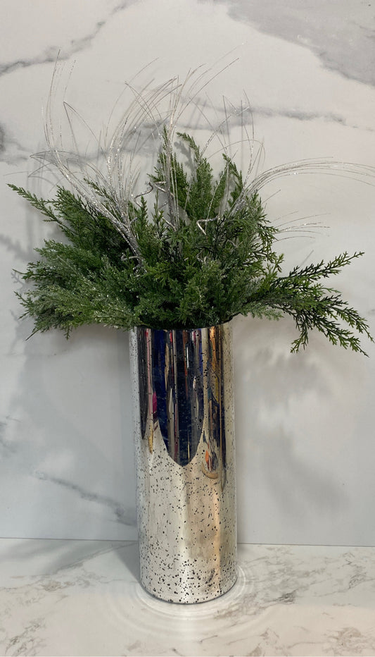 Vase with Artificial Decor