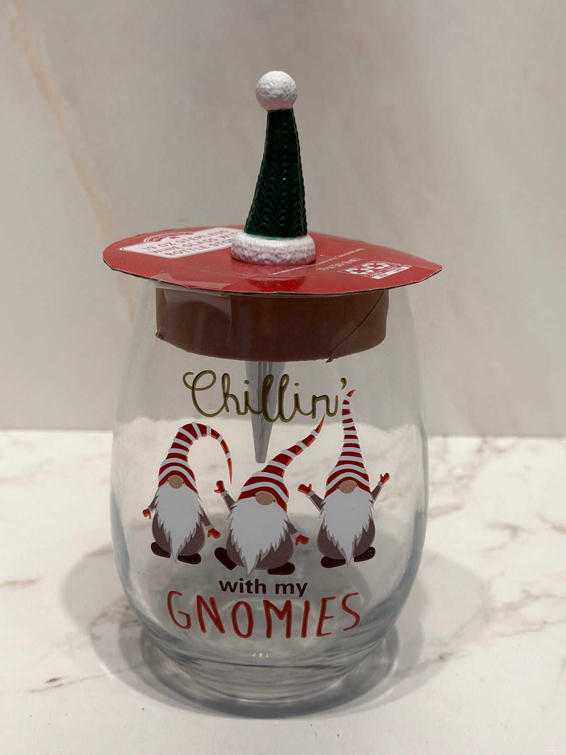 Glass with Bottle Stopper