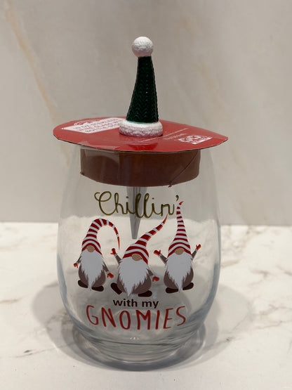 Glass with Bottle Stopper