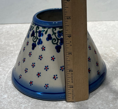 Polish Pottery Candle Topper