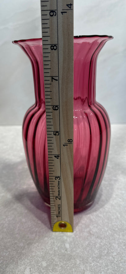 Pilgrim Cranberry Vase