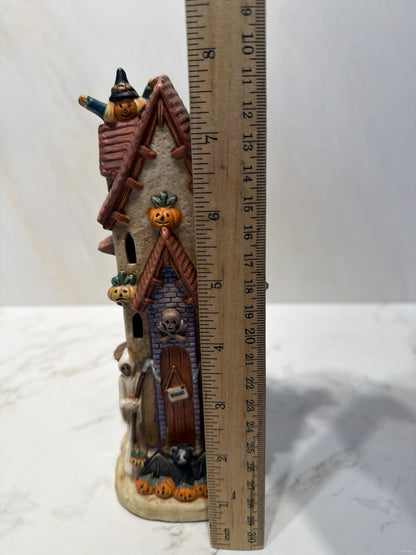 Lighted Halloween House