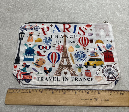 Paris Zippered Pouch