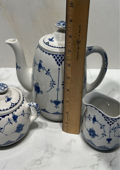 Teapot, Sugar, and Creamer - as is