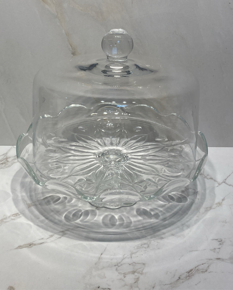 Princess House Covered Cake Plate