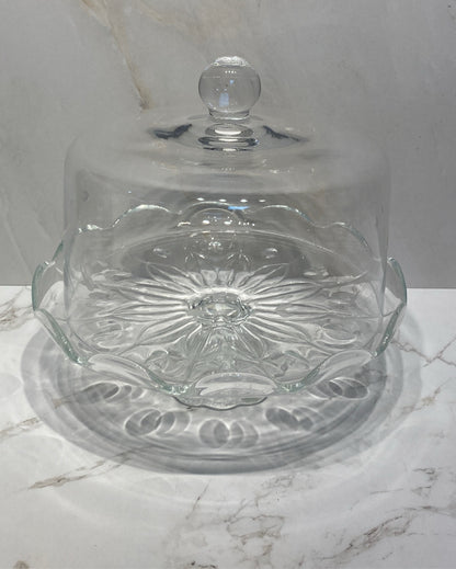 Princess House Covered Cake Plate