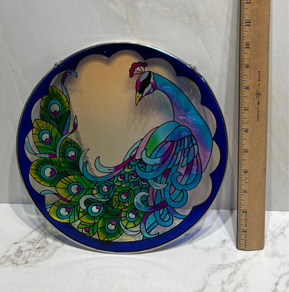 Hanging Peacock Glass