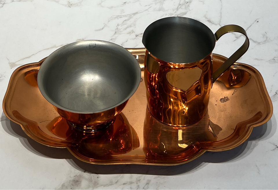 Sugar, Creamer, and Tray
