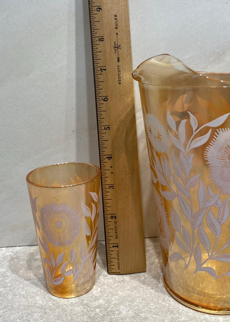 Pitcher and 4 Glasses