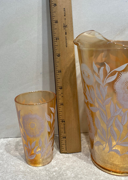 Pitcher and 4 Glasses