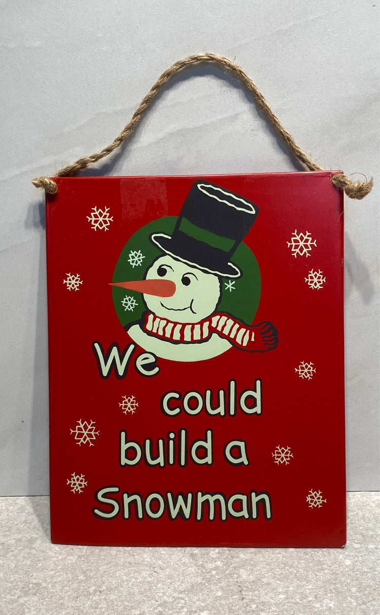 Snowman Sign