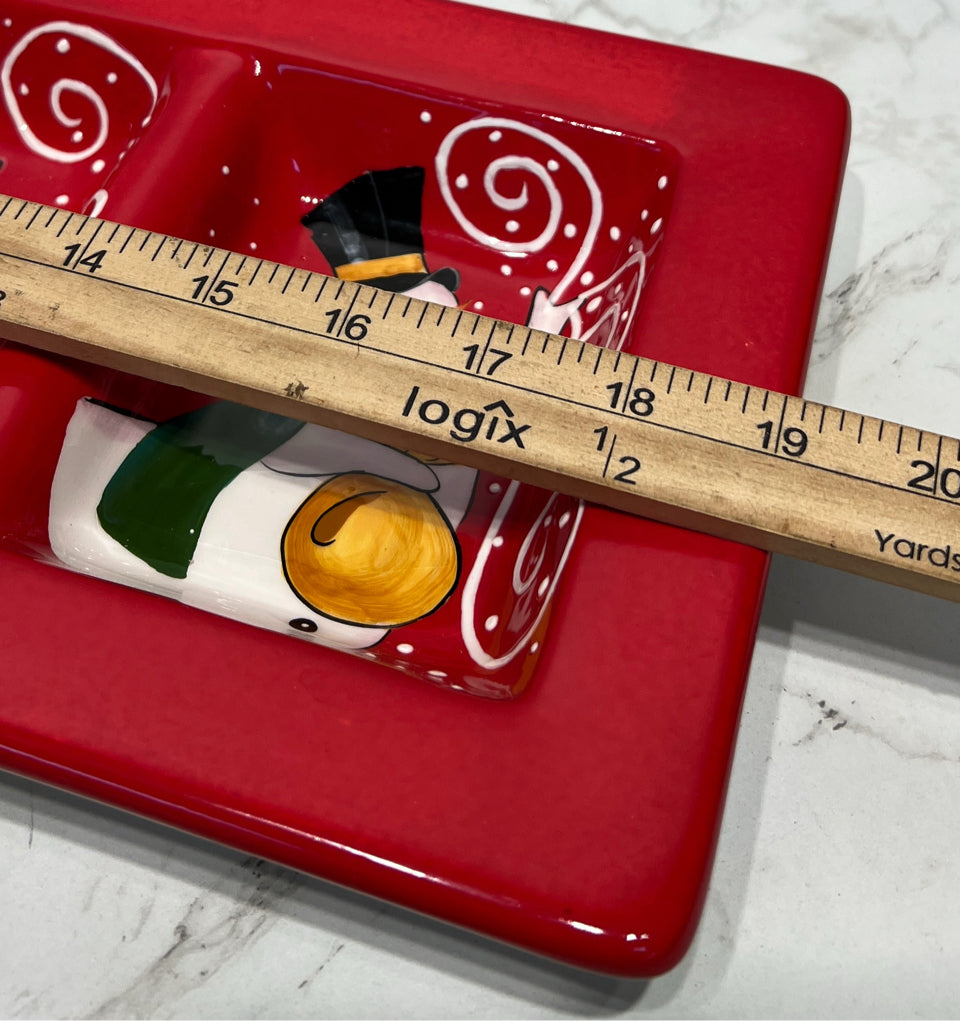 Dansk Snowman Tray