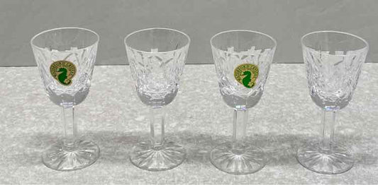 Set of 4 Waterford Lismore Liquor Glasses