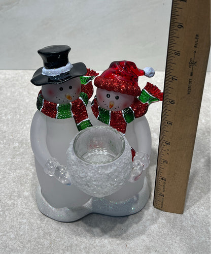 Snowman Candleholder