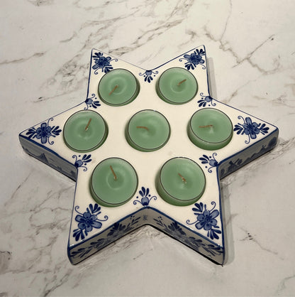 Blue Delft Candleholder
