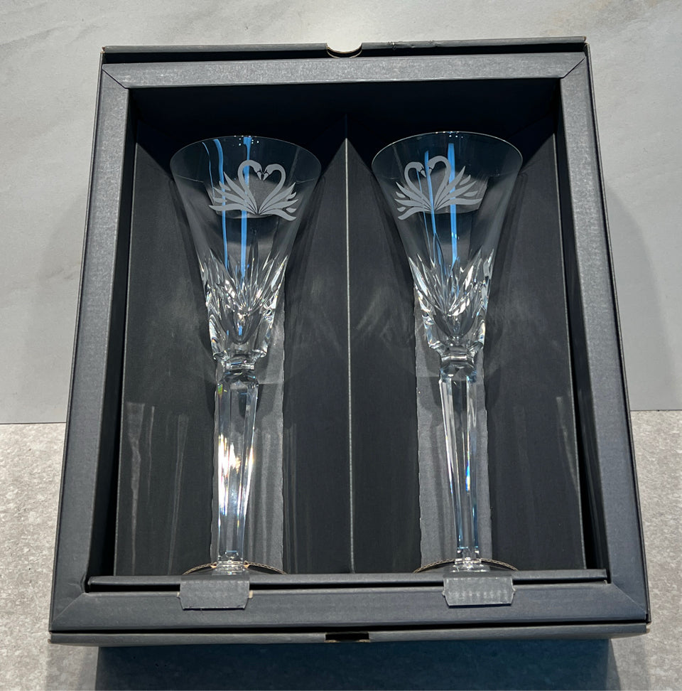 Set of 2 Waterford Champagne Glasses