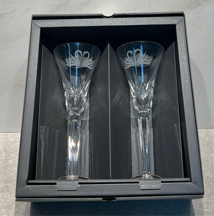 Set of 2 Waterford Champagne Glasses