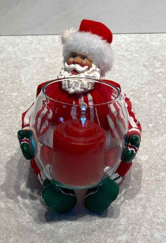 Santa Candleholder