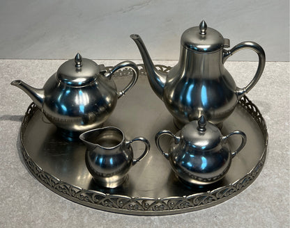 Pewter Tea Set