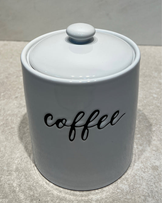 Covered Coffee Jar