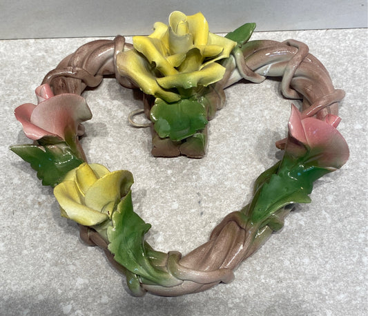 Capodimonte Heart Decor
