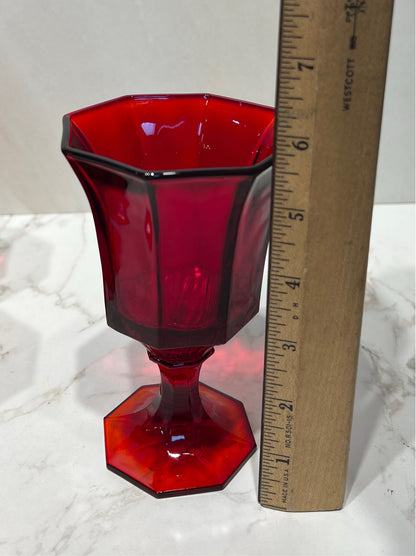 Set of 6 Red Glasses