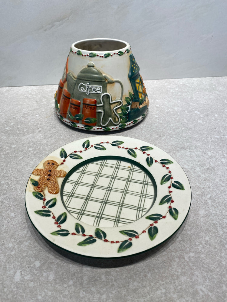 Yankee Candle Topper With Plate